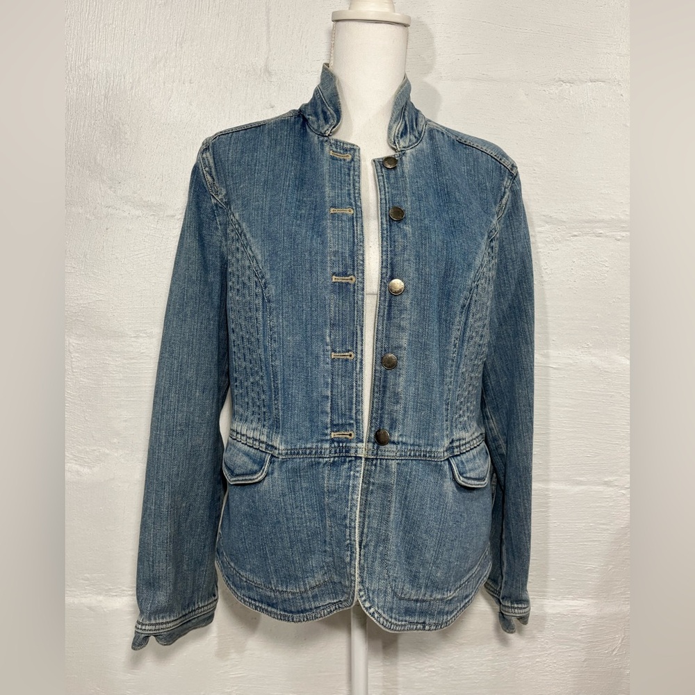 J.JILL  DETAILED JEAN JACKET (a253) - Picture 9 of 14